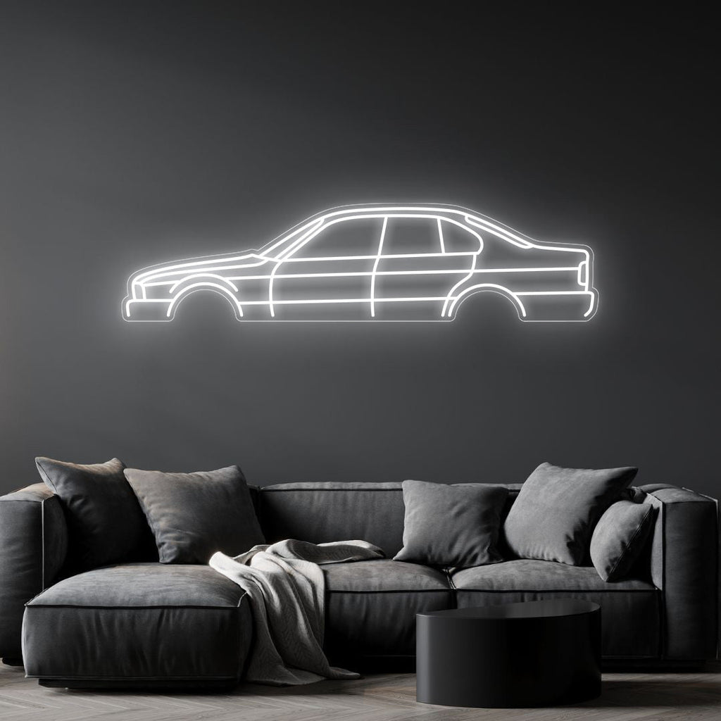 E34 M5 Neon Silhouette