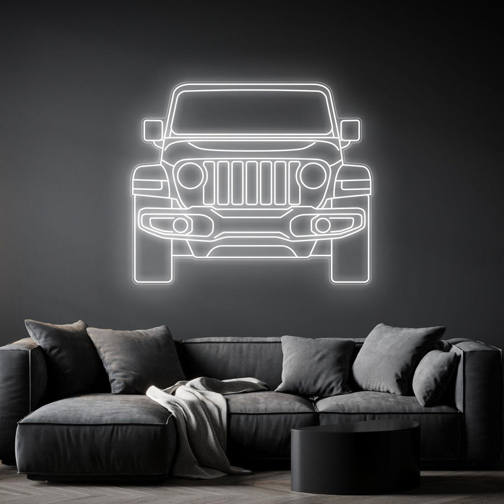 Wrangler 2020 Front Neon Silhouette
