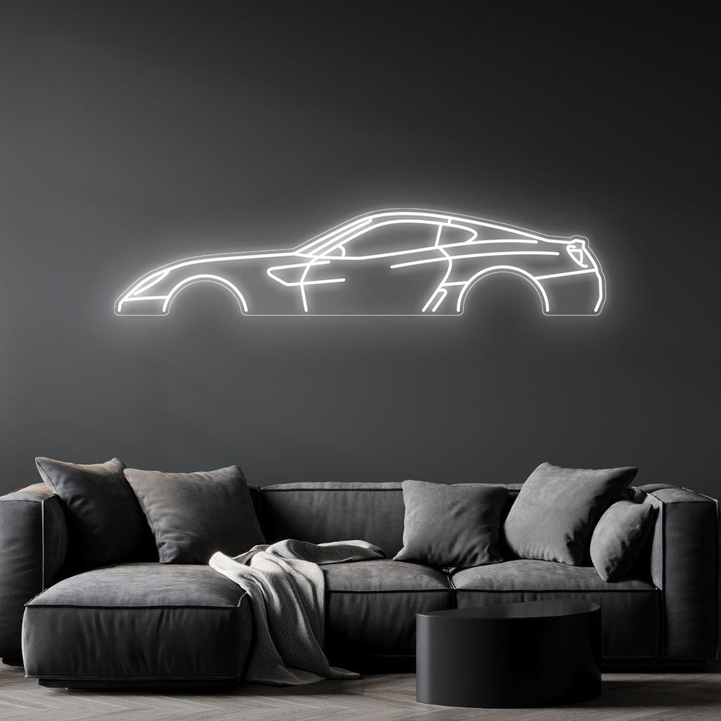 599 GTB Neon Silhouette