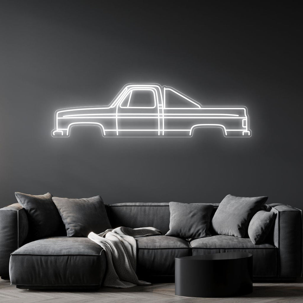 C10 1985 Neon Silhouette