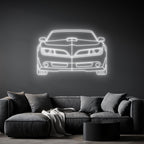 Trans Am Front Neon Silhouette