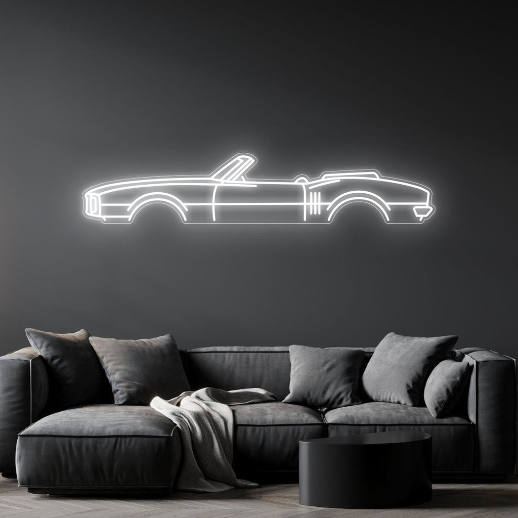 Firebird Cabrio 1968 Neon Silhouette