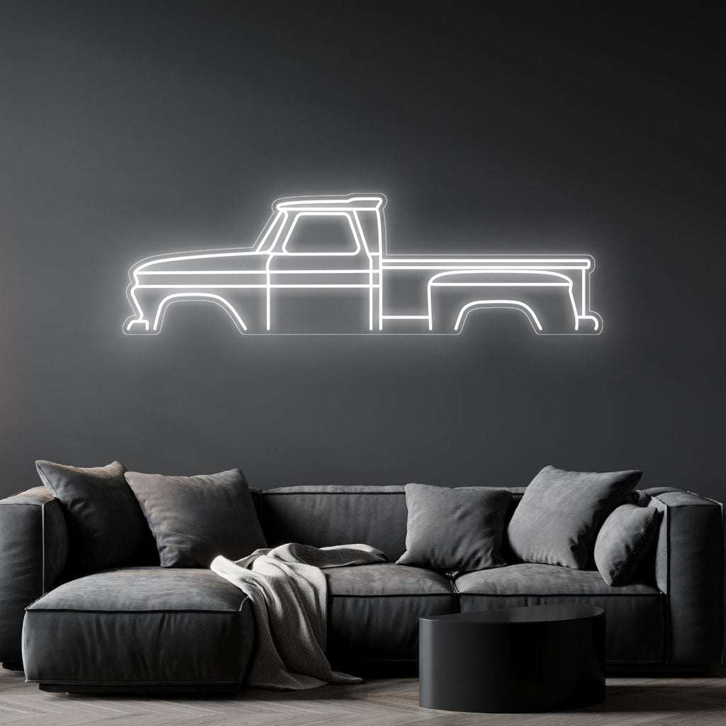 C10 1966 Neon Silhouette