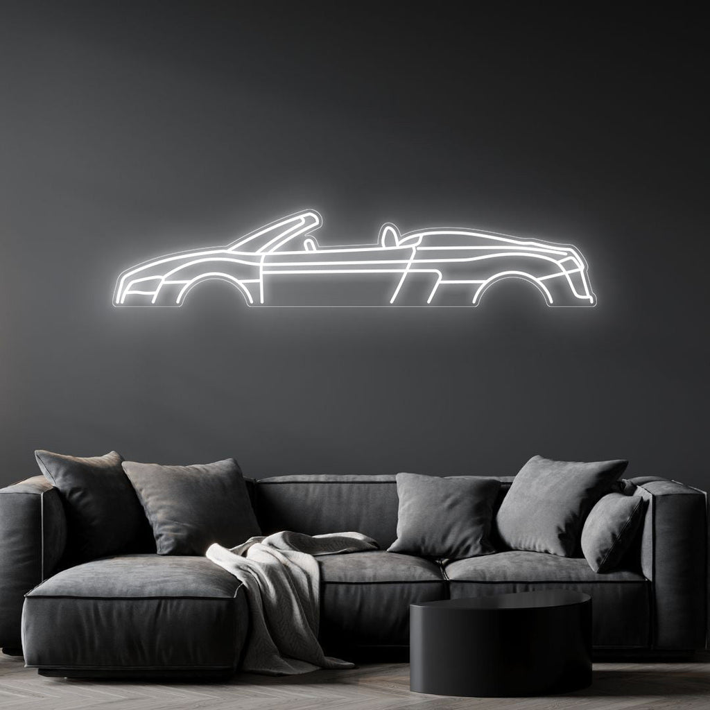R8 Cabrio Neon Silhouette