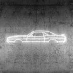 Challenger 1970 Neon Silhouette