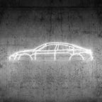 Taycan 4S Neon Silhouette