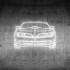 Trans Am Front Neon Silhouette