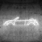 Beetle Cabrio 2017 Neon Silhouette