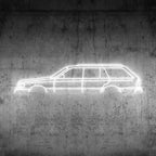 W124 Wagon Neon Silhouette