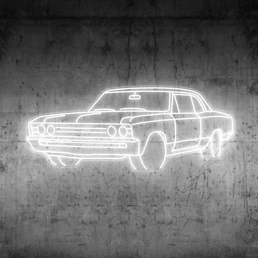 Chevelle 1967 Angle Neon Silhouette