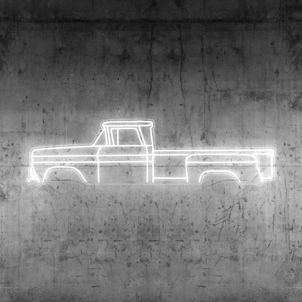 1960 Pickup Neon Silhouette