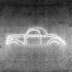 Coupe 1936 Neon Silhouette