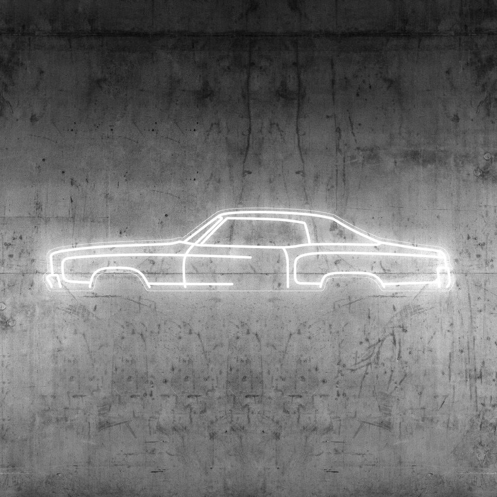 Monte Carlo 1972 Neon Silhouette