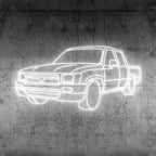 Hilux Angle 1990 Neon Silhouette