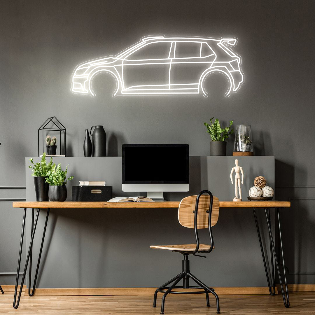 Fabia R5 Neon Silhouette