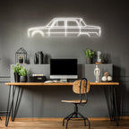 Giulia Saloon 1970 Neon Silhouette