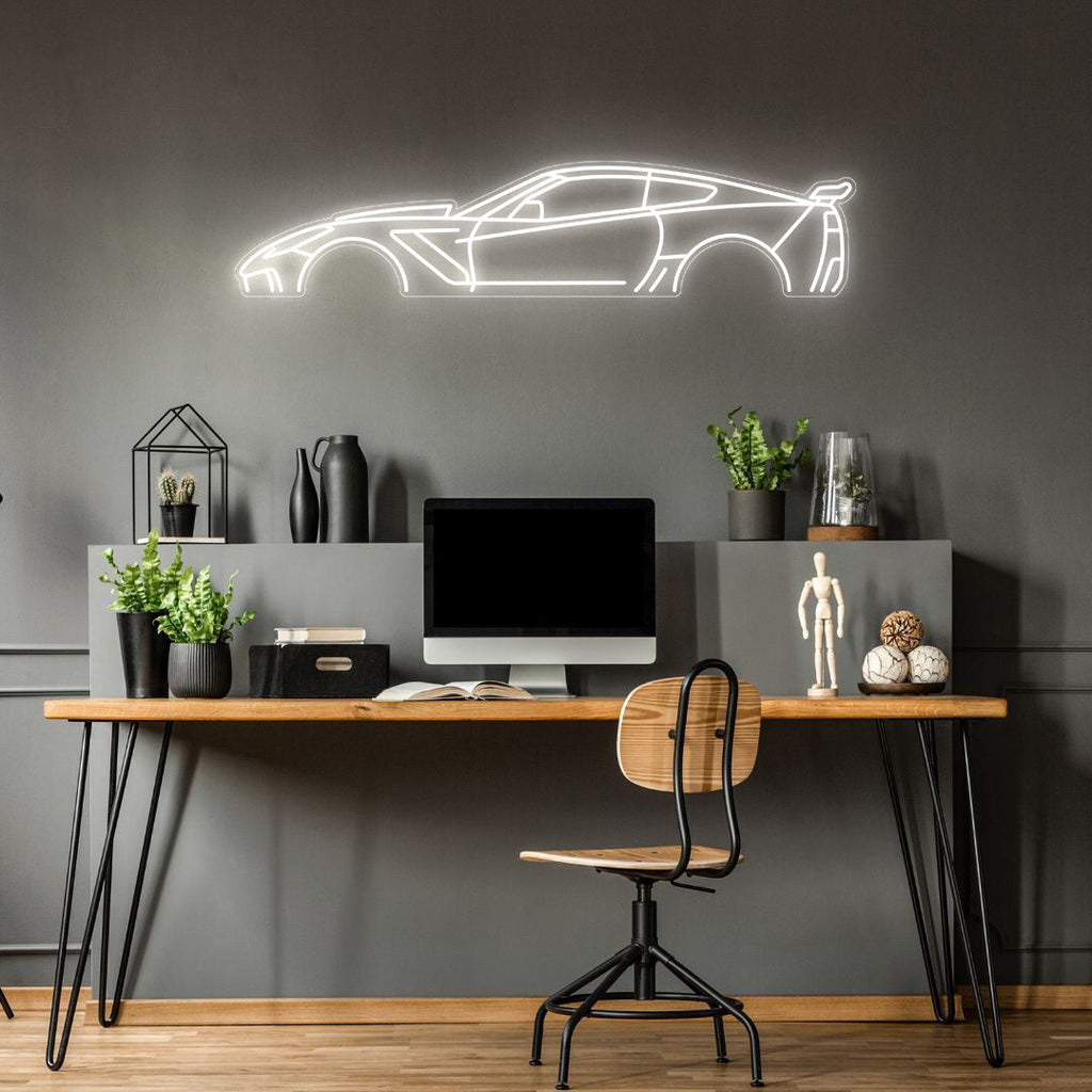 Corvette C7 ZR1 Neon Silhouette