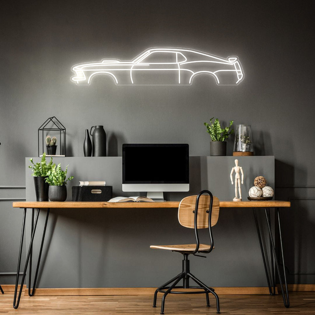 Mustang 1970 Neon Silhouette
