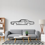 Monte Carlo 1970 Detailed Silhouette Metal Wall Art