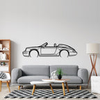 911 Speedster model 964 Detailed Silhouette Metal Wall Art