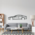 Aston Rapide Detailed Metal Silhouette Wall Art