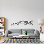 911 GT3 RS model 992 Classic Metal Silhouette Wall Art