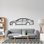 Jetta GLI 2020 Detailed Silhouette Metal Wall Art