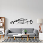 720s Detailed Silhouette Metal Wall Art