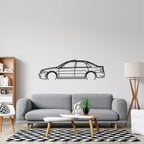 RS4 B5 sedan Detailed Silhouette Metal Wall Art