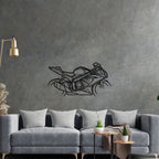 GSXR Silhouette Metal Wall Art