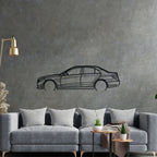 e63 amg Detailed Silhouette Metal Wall Art