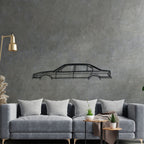 E38 1998 Classic Silhouette Metal Wall Art