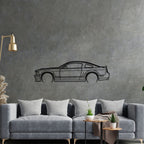 Mustang GT500 2008 Detailed Silhouette Metal Wall Art