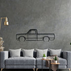 C-10 1971 Detailed Silhouette Metal Wall Art