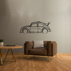 Fun Cup Detailed Silhouette Metal Wall Art