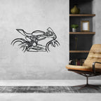 959 Panigale Corse Silhouette Metal Wall Art