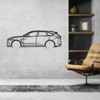 F-Pace SVR Detailed Silhouette Metal Wall Art