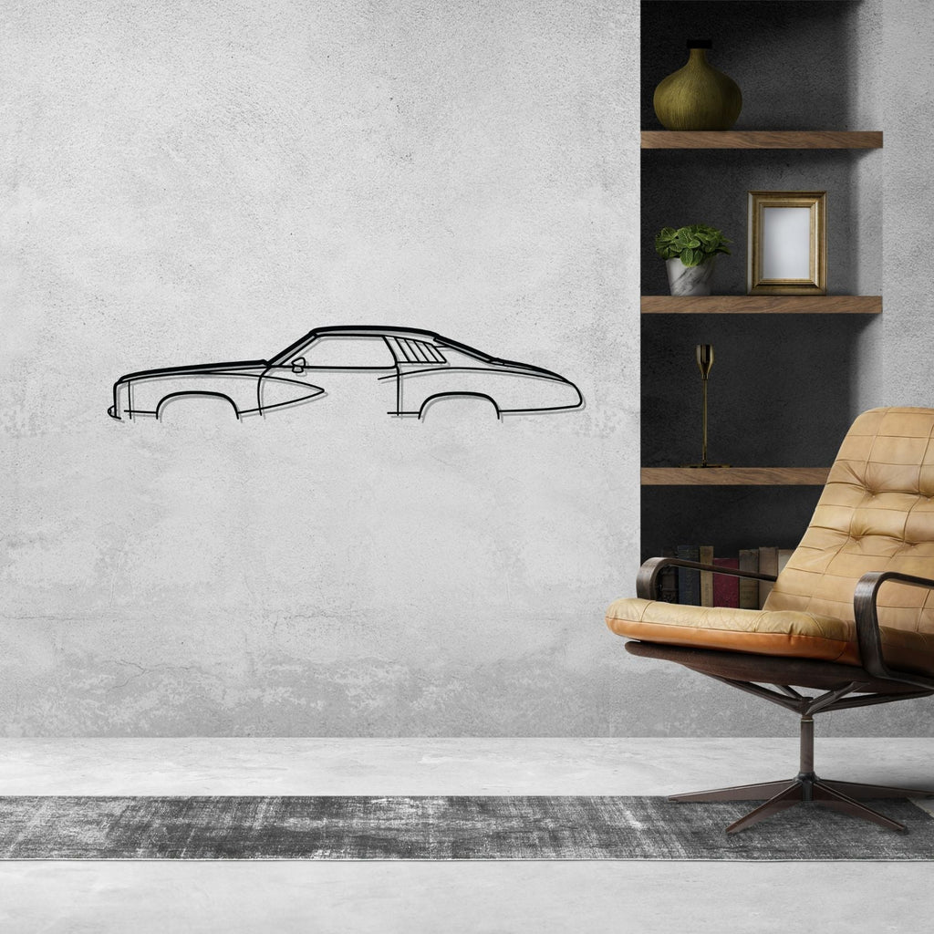 Grand Am 1973 Classic Silhouette Metal Wall Art