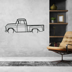3100 1957 Detailed Silhouette Metal Wall Art