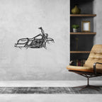 2014 Harley Davidson Road King Silhouette Metal Wall Art