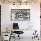 RS6 Avant Driver's Cockpit Metal Frame Wall Art
