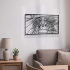 RS6 Avant Driver's Cockpit Metal Frame Wall Art