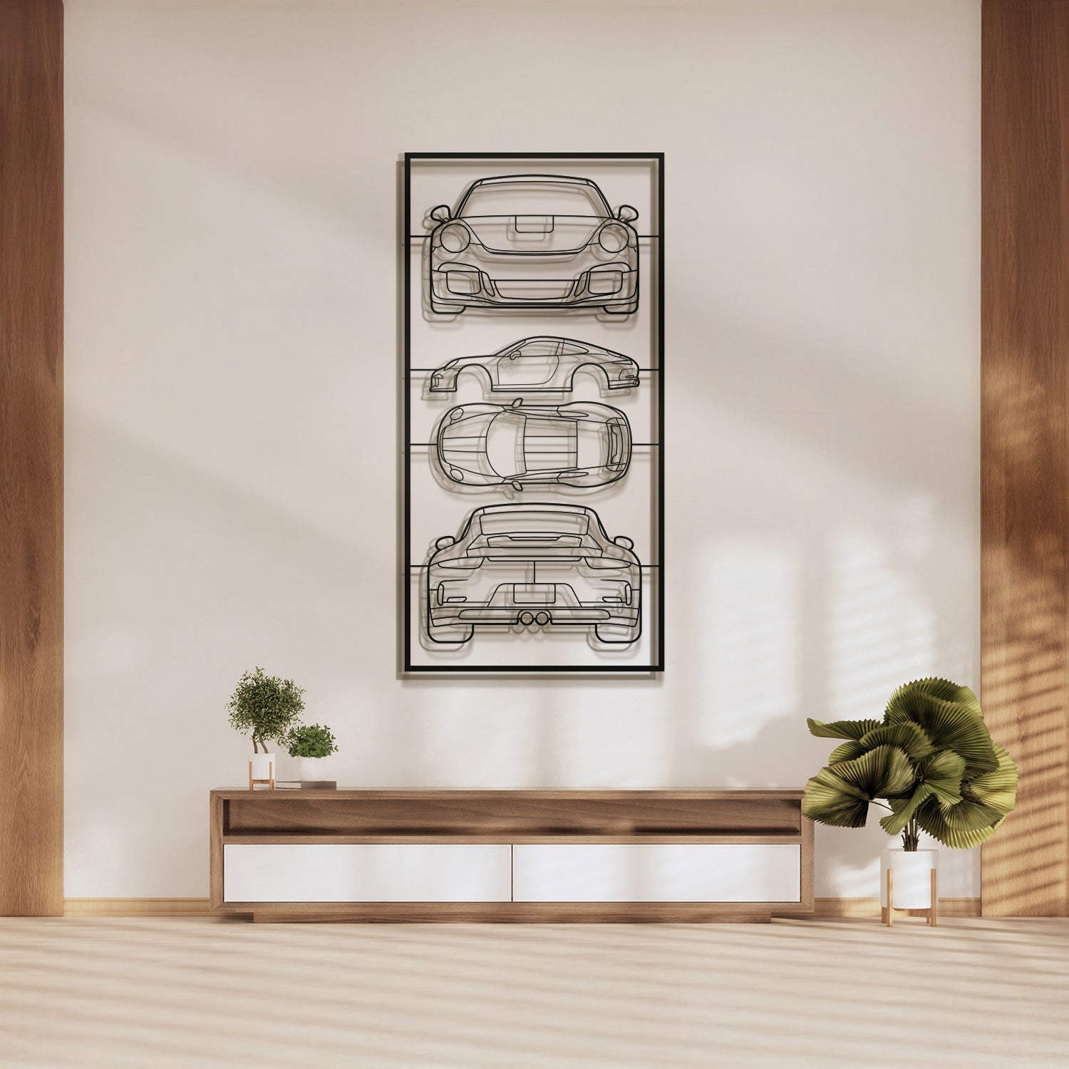 2016 911 R Quad Profile Metal Frame Silhouette - MT1454
