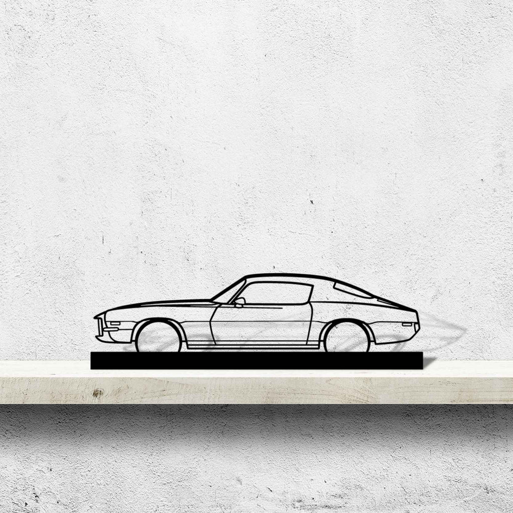 Camaro 1972 Silhouette Metal Art Stand