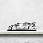 Huracan STO Silhouette Metal Art Stand