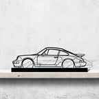 911 turbo model 964 Silhouette Metal Art Stand