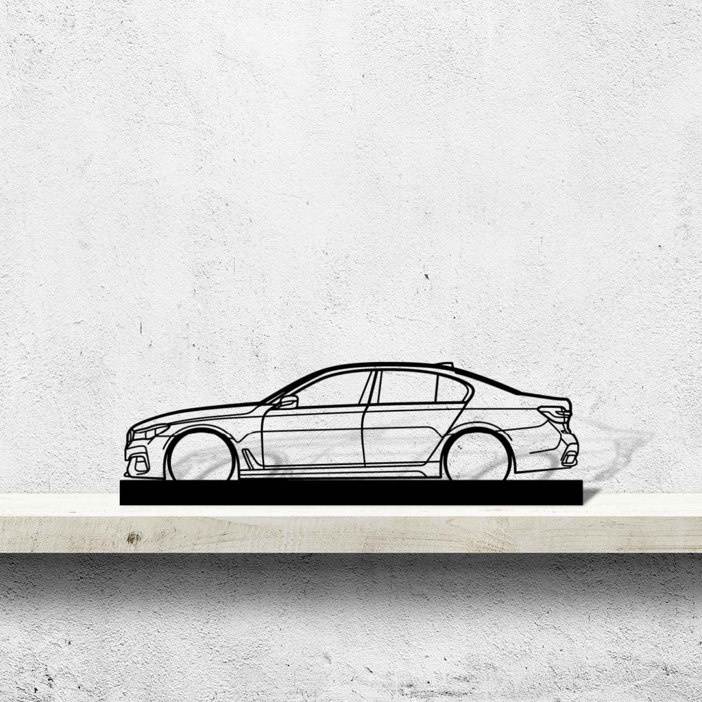 750i G12 Silhouette Metal Art Stand