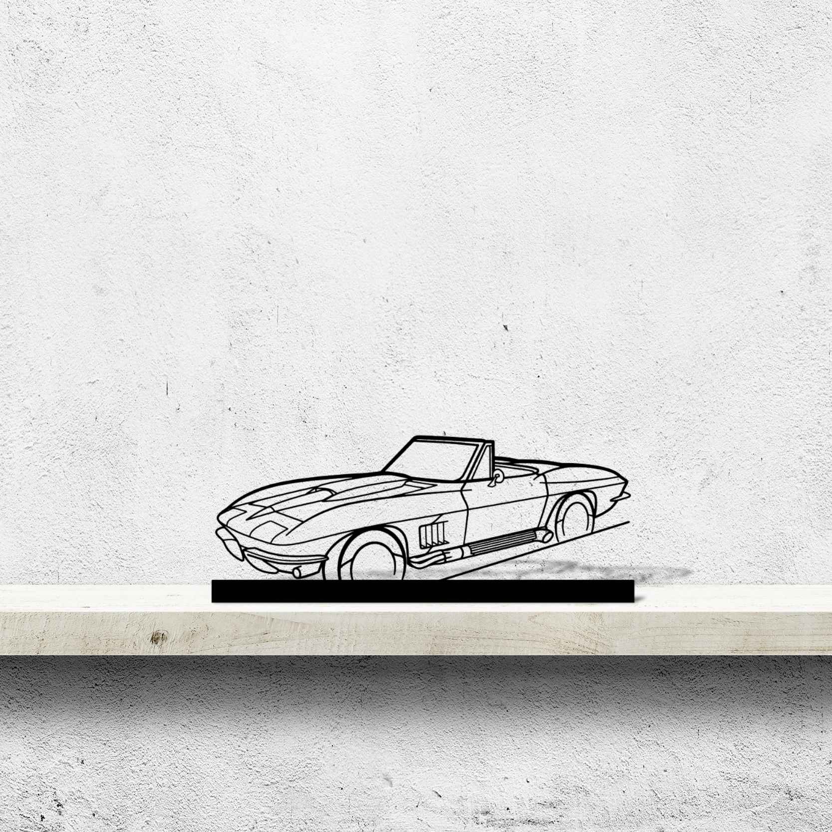 C2 Angle Silhouette Metal Art Stand