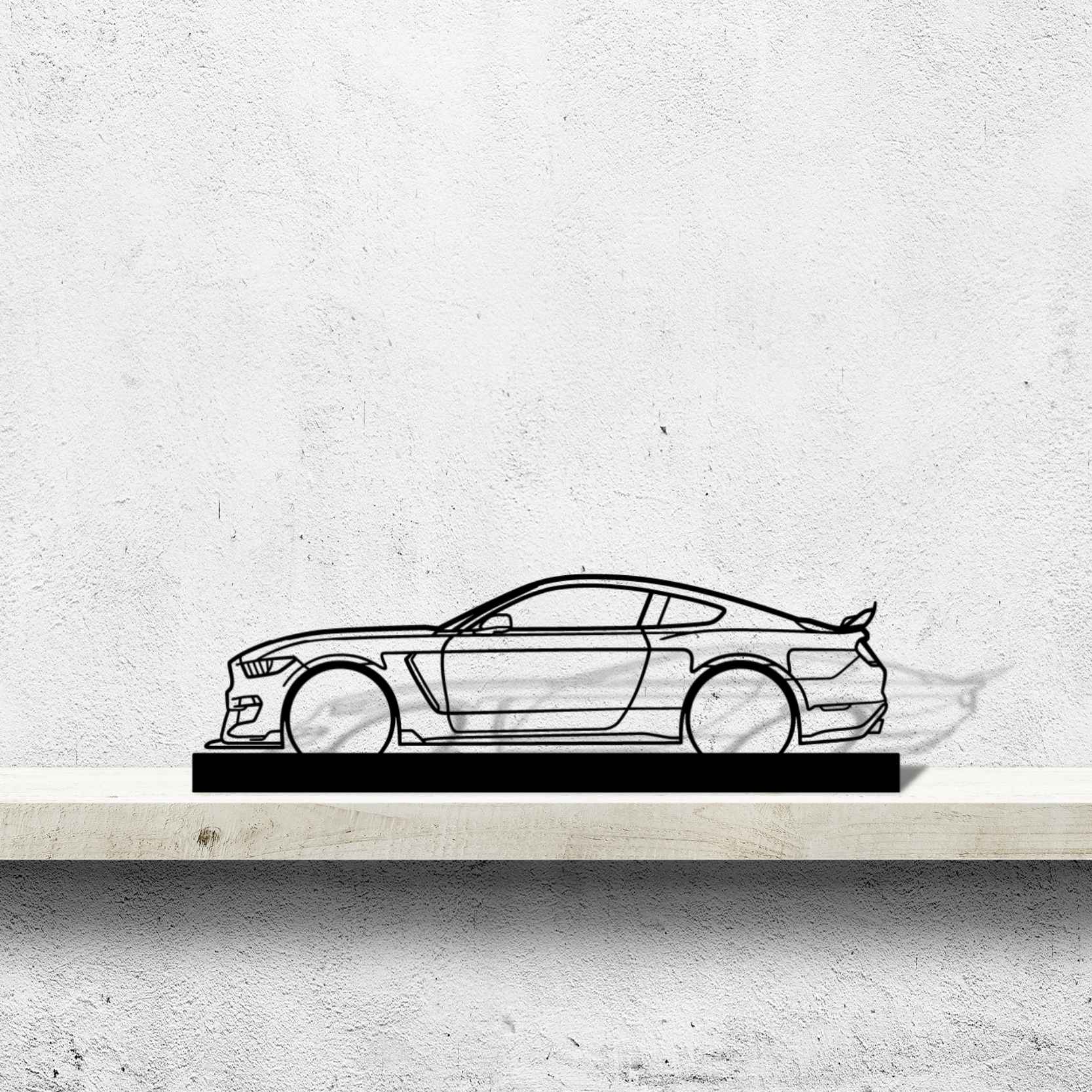 Mustang GT350 2020 Silhouette Metal Art Stand