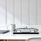 XKE Convertible 1967 Silhouette Metal Art Stand